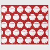 任意のカラー野球パーティーギフトラッピング紙 ラッピングペーパー (フラット)