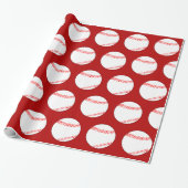任意のカラー野球パーティーギフトラッピング紙 ラッピングペーパー (アンロールド)