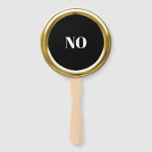 任意のカラー金ゴールドフレームゲームパドル ハンドファン (裏面)