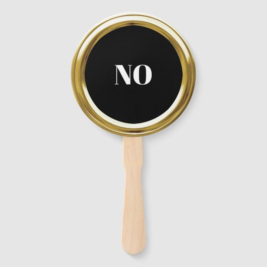 任意のカラー金ゴールドフレームゲームパドル ハンドファン (裏面)