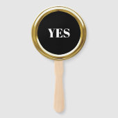 任意のカラー金ゴールドフレームゲームパドル ハンドファン (正面)