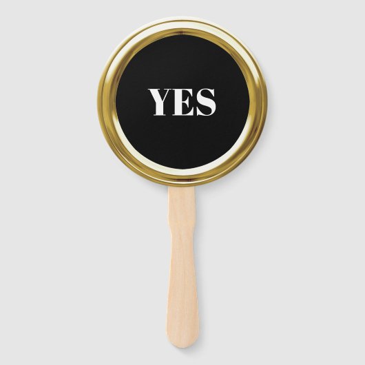 任意のカラー金ゴールドフレームゲームパドル ハンドファン (正面)