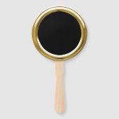 任意のカラー金ゴールドフレームセットのファン ハンドファン (正面)