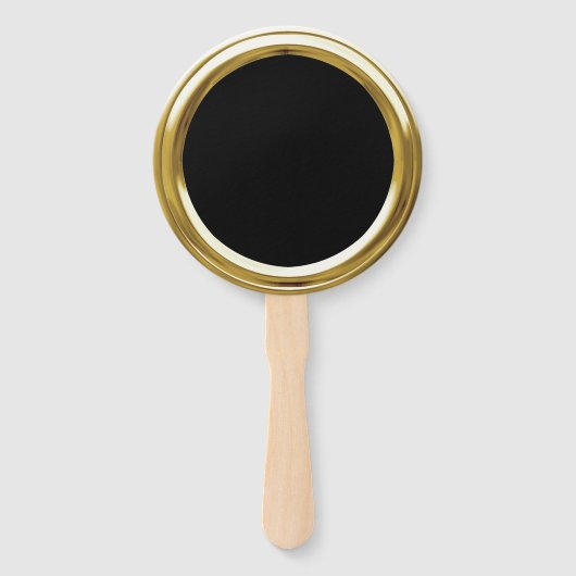 任意のカラー金ゴールドフレームセットのファン ハンドファン (正面)