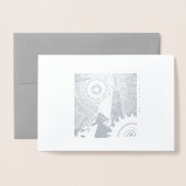 任意のクラシック大事な行事のアールデコカード 箔カード (封筒付き正面)