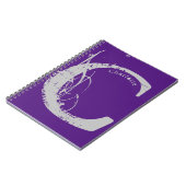 任意のグランジ名前の巨大アルファベット文字C ノートブック (左側)