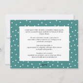 任意のグリーティンカスタムグのカラーバックアホリデーフォト シーズンカード (裏面)