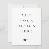 任意のサイズでカード/招待状を印刷する 招待状 (正面)