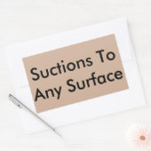 任意のサーフェスへの吸着 長方形シール (封筒)