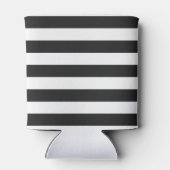 任意のストライプ色の黒い名前をカスタムする 缶クーラー (裏面)