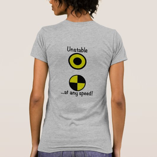 任意のスピードで公式の安全でないNSL 2022 Tシャツ。 Tシャツ (裏面)