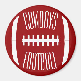 任意のチームカラー&文字カスタムサッカースポーツコーチ マグネット