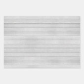 任意のテキスト タイポグラフィー ウッド パイン ファームハウス クリスマス ラッピングペーパーシート (正面2)