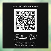 任意のテキスト ビジネス QR コード ウィンドウサイン (シート3)