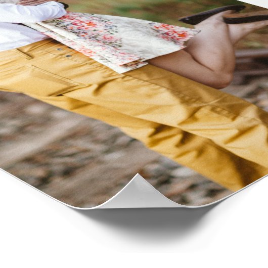 任意のテーマブライダルシャワーへようこそ4フォトコラージュ ポスター (角)