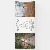 任意のテーマブライダルシャワーエレガント2 Photo Welcome 横断幕 (縦)