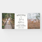 任意のテーマブライダルシャワーエレガント2 Photo Welcome 横断幕 (横)