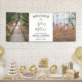 任意のテーマブライダルシャワーエレガント2 Photo Welcome 横断幕