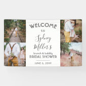 任意のテーマブライダルシャワーエレガント4 Photo Welcome 横断幕 (横)