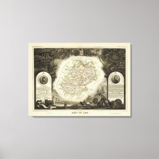 任意のバッチの部門 キャンバスプリント (正面)