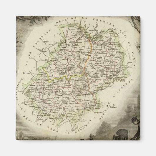 任意のバッチの部門 マグネット (正面)