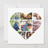 任意のパーソナライズされた大事な行事のフォトコラージュカード シーズンカード (正面)