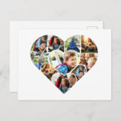 任意のパーソナライズされた大事な行事のフォトコラージュカード シーズンポストカード (正面/裏面)