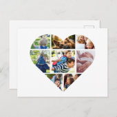 任意のパーソナライズされた大事な行事のフォトコラージュカード ポストカード (正面/裏面)