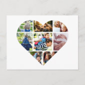 任意のパーソナライズされた大事な行事のフォトコラージュカード ポストカード (正面)