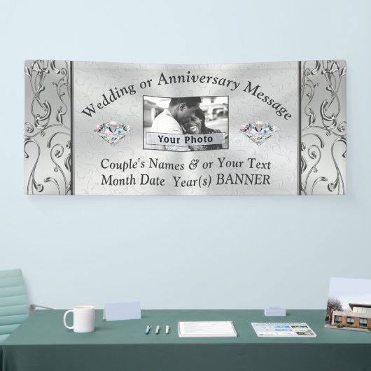 任意のパーソナライズされた大事な行事のフォトバナー 横断幕 (トレードショー)