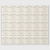 任意のパーソナライズされた年記念ギフトラップ ラッピングペーパー (フラット)