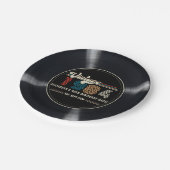 任意のパーソナライズされた年齢のヴィンテージカスタムフォト誕生日 ペーパープレート (アングル)