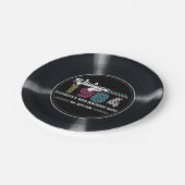 任意のパーソナライズされた年齢のヴィンテージカスタムフォト誕生日 ペーパープレート (アングル)