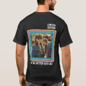 任意のパーソナライズされた年齢のヴィンテージフォト誕生日クール Tシャツ (裏面)