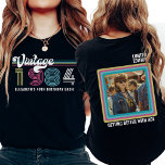 任意のパーソナライズされた年齢のヴィンテージフォト誕生日クール Tシャツ<br><div class="desc">お客様の特別パーソナライズされたな日にタイムレスなトリビュートであるAny Ageヴィンテージフォト誕生日Tシャツをご紹介！私たちのレトロなティーで何十年も過ごしたクラシックの懐インスパイアかしい気持ちをキャプチャし、どんなマイルストーンの誕生祝いにも最適。あなたは70、80、90祝、または大きな21、30、40、50、または60を回るかどうか、私たちのシャツはあなたの祭りにヴィンテージの魅力のtouchを追加する。T型を際立たせるのは、カスタマイズのオプションだ。任意の年齢でパーソナライズすることができ、任意の誕生日のbashに適している。あなたの大事な行事に合う年齢を選択するだけで、私たちはあなたのために調整されたデザインを作る。おもしろいをお祝いに入れ笑わされるて誕生日の写真を撮り、このシャツはどんなパーティーでも目立つ一枚だ。大事な行事にスマイルと笑いを届ける確実な方法だ。上質な素材で作られたシャツは柔らかく、快適で、耐久性に優れたデザイン。ヴィンテージデザインはパーソナライズされた、文字、名前、年と一緒に、このシャツは誕生日クルーや分隊にとって大切な記念品となる。あなたは祝友人、家族、同僚と一緒に行くかどうか、私たちパーソナライズされたのエイジヴィンテージ写真誕生日Tシャツは究極のパーティーの好意である。衣服誇り高く祝お前の特別なスタイル!懐かしい電車に乗って、私たちののシャツで一生を過ごす思い出をカスタム作り上げる。今日はあなたのご注文と誕生日のお祭り始めよう！</div>