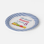 任意のパーソナライズされた年齢の誕生日 ペーパープレート (アングル)