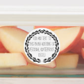 任意のパーソナライズされた文字円の丸い防水 ラベル (貼付)