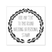 任意のパーソナライズされた文字円ラウンドウェディングスタンプ セルフインキングスタンプ (デザイン)