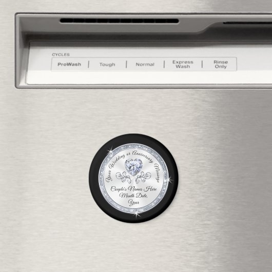 任意のパーソナライズされた色の安い結婚式の引き出物 マグネット (インサイチュ (食洗機))