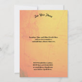 任意のファミリ名オールドワールドマップファミリ懇親会 招待状 (裏面)