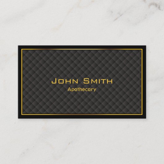 任意のプロフェッショナル金ゴールドフレームダイヤモンドグリッド 名刺 (正面)