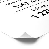 任意のマラソンルート走 フォトプリント            (角)