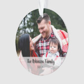 任意のメパーソナライズされたッセージフォトアクリルオーナメント オーナメント (正面)