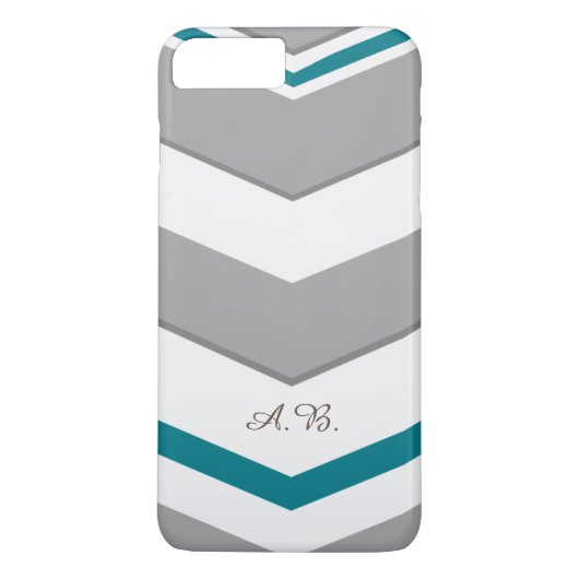 任意のモダンカラー詳細イニシャルを持つ山形 Case-Mate iPhoneケース (裏面)