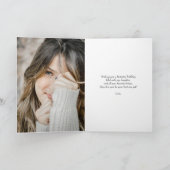 任意のモダン年齢5コラージュ |フォトカスタム誕生日 カード (内部)