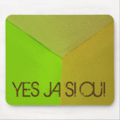 任意のモダン文字で幾何学的な構成の写真 マウスパッド (正面)