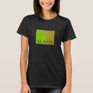 任意のモダン文字で幾何学的な構成の写真 Tシャツ