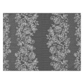 任意のユニークBGカラーの透明フローラレース テーブルクロス (正面(横))