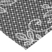 任意のユニークBGカラーの透明フローラレース テーブルクロス (アングル)