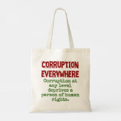 任意のレベルでの破損 – 破損引用文 トートバッグ (裏面)